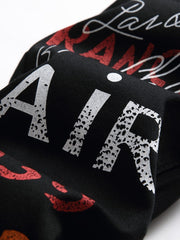 Boys Graffiti Letter Print Stretch Jeans Skinny Slim Fit Denim