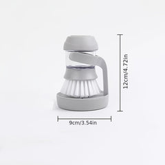 Soap Dispensing Palm Brush Kitchen Sink Pan Brush