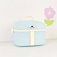 Cartoon Medical Box with Lid, Handheld Storage for Jewelry and Hair Accessories