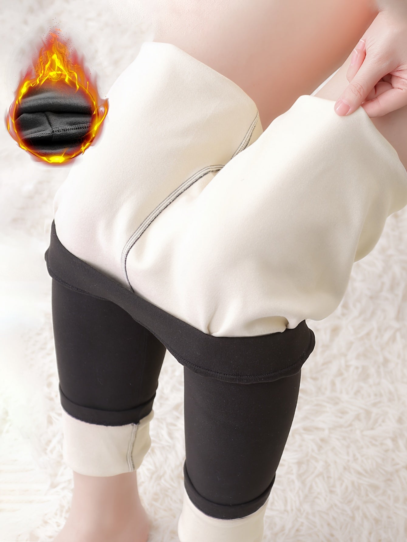 Women's Thermal Fleece Lined High Waist Yoga Leggings Soft Yoga Running Pants