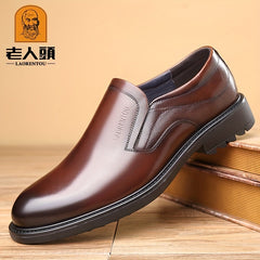 LAORENTOU Men's Leather Dress Shoes Lightweight Formal Shoes