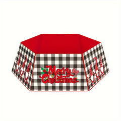 Christmas Tree Collar with Santa Claus Elk Snowman Pattern