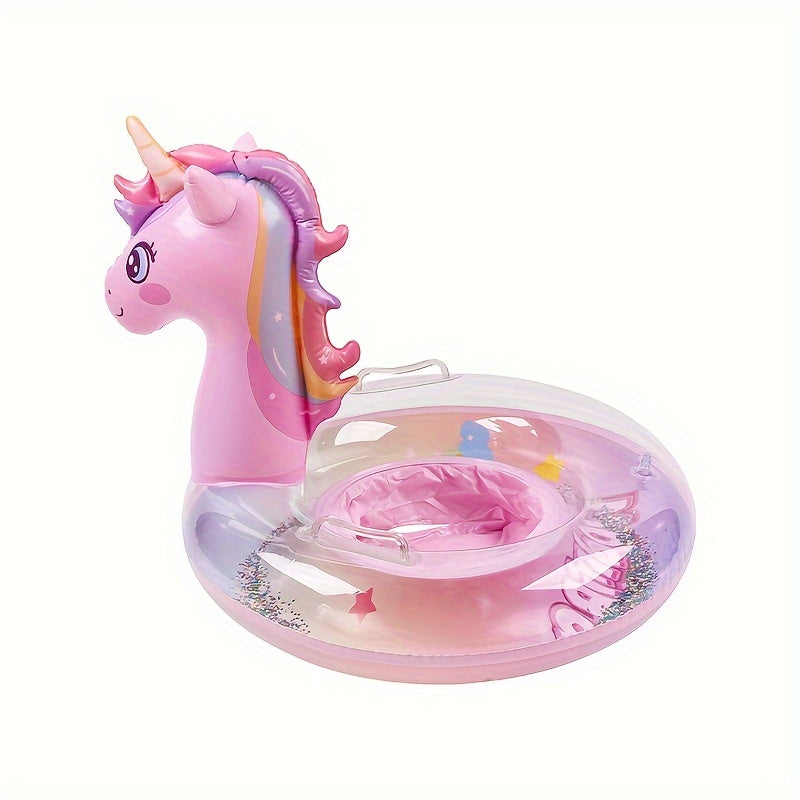 Pony Shaped Swimming Ring with Handle PVC Material Floating Seat