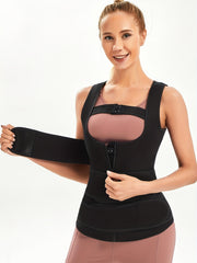 SCARBORO Waist Shaping Vest Shapewear Top Triple Belts