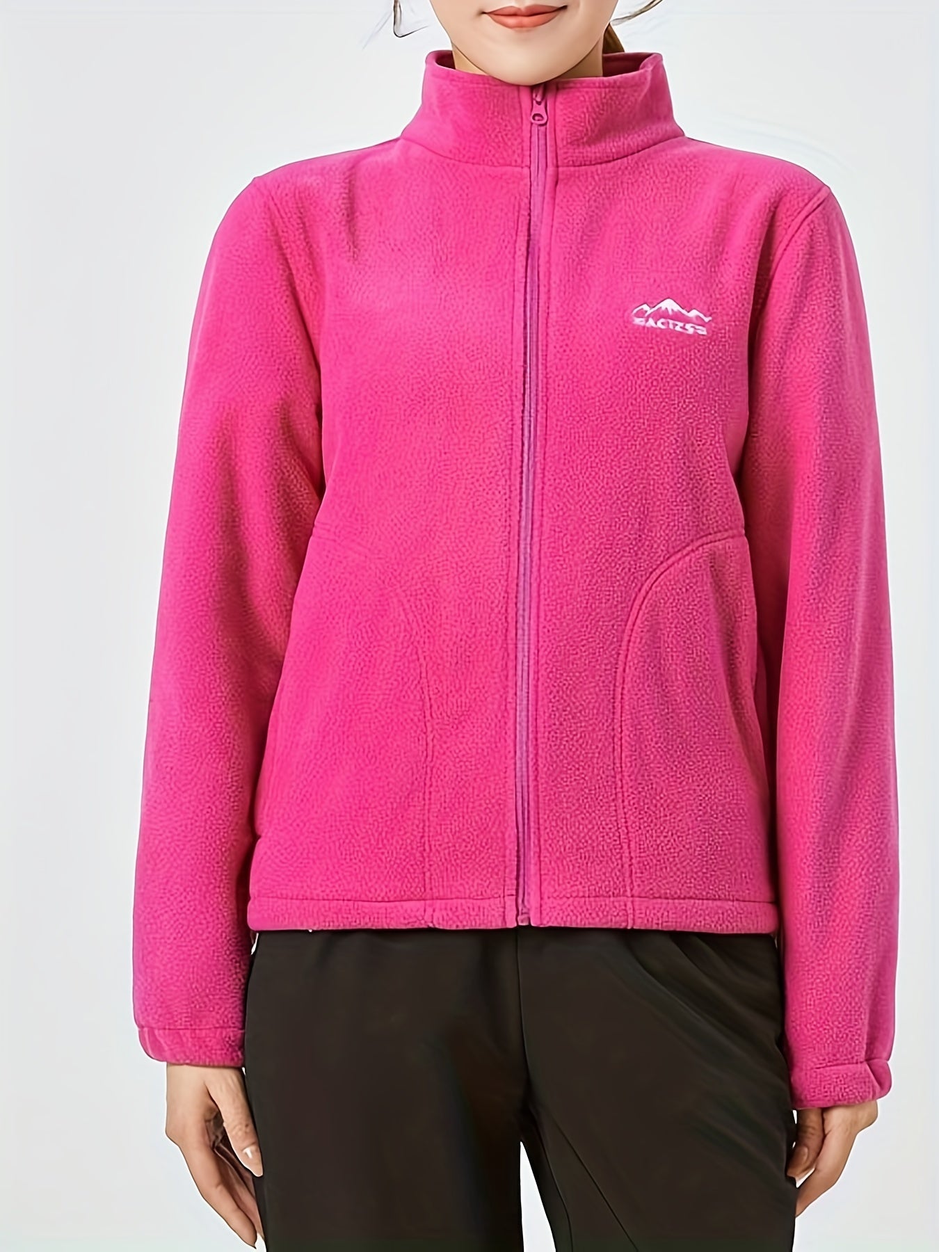 Girls Polar Fleece Double Sided Long Sleeve Jacket for Winter