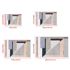 Modern Abstract Non Shedding Area Rug