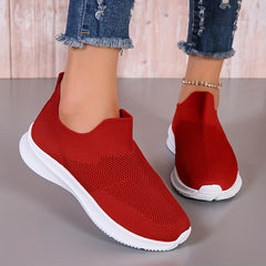 Women's Breathable Mesh Sneakers Casual Lightweight Slip On Walking Shoes