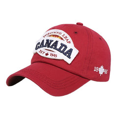 Maple Leaf 1945 Baseball Cap with CANADA Embroidery