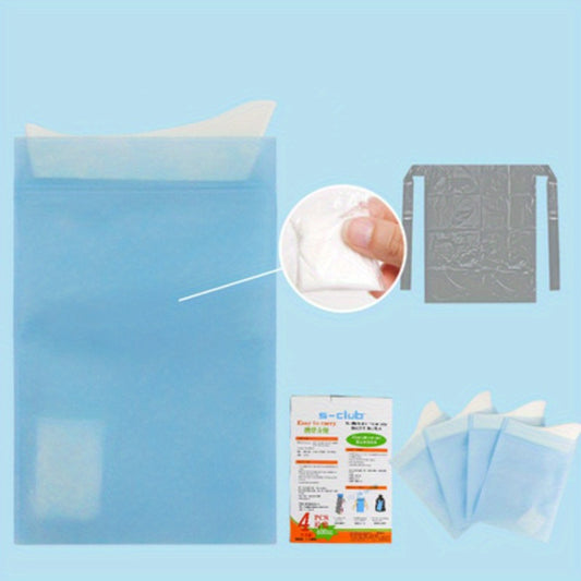 4pcs Emergency Urine Bag Outdoor Storage Mobile Toilet For Traffic Jams Camping