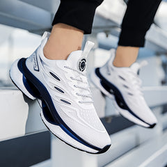 Men's Knit Running Shoes Lace Up Soft Sole Sneakers