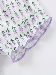 4pcs Girls Boxer Briefs Floral Print Underwear Kids Clothes