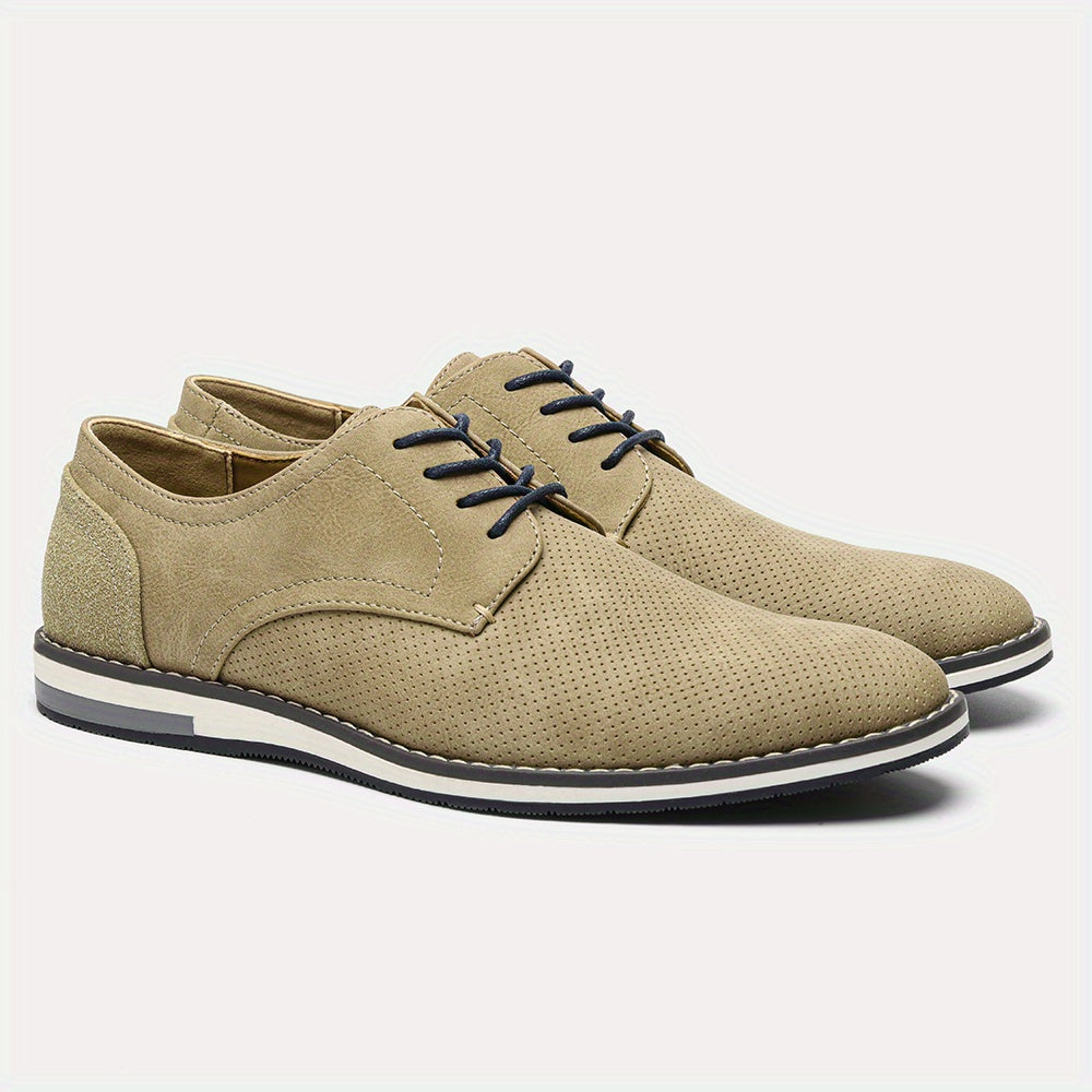 Men's Derby Shoes Lace up Front Dress Shoes For Men Office Business