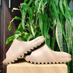 Women's Open Toe Pillow Slippers Solid Slide Sandals