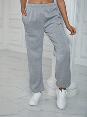 Versatile Jogger Pants Casual Elastic Waist Sweatpants Women's Clothing