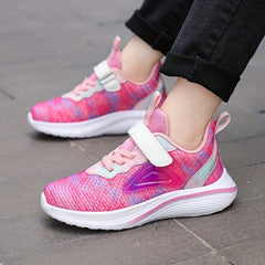 Breathable Woven Shoes For Girls Teens Hook Loop Comfortable Non Slip