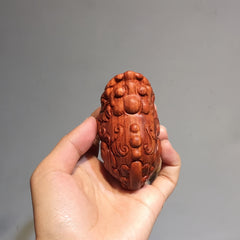 Men's Red Sandalwood Tobacco Pot Cut And Sew Ball Holder