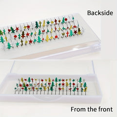 Christmas Glitter Cluster Lashes with D Curling