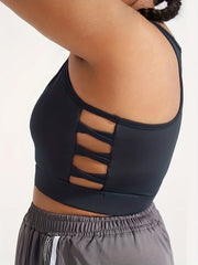 Sports Bra Women's Plus Cut Out Seamless Fitness Bra