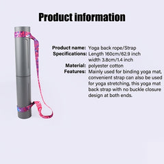Colorful Yoga Mat Storage Shoulder Belt Adjustable Exercise Straps