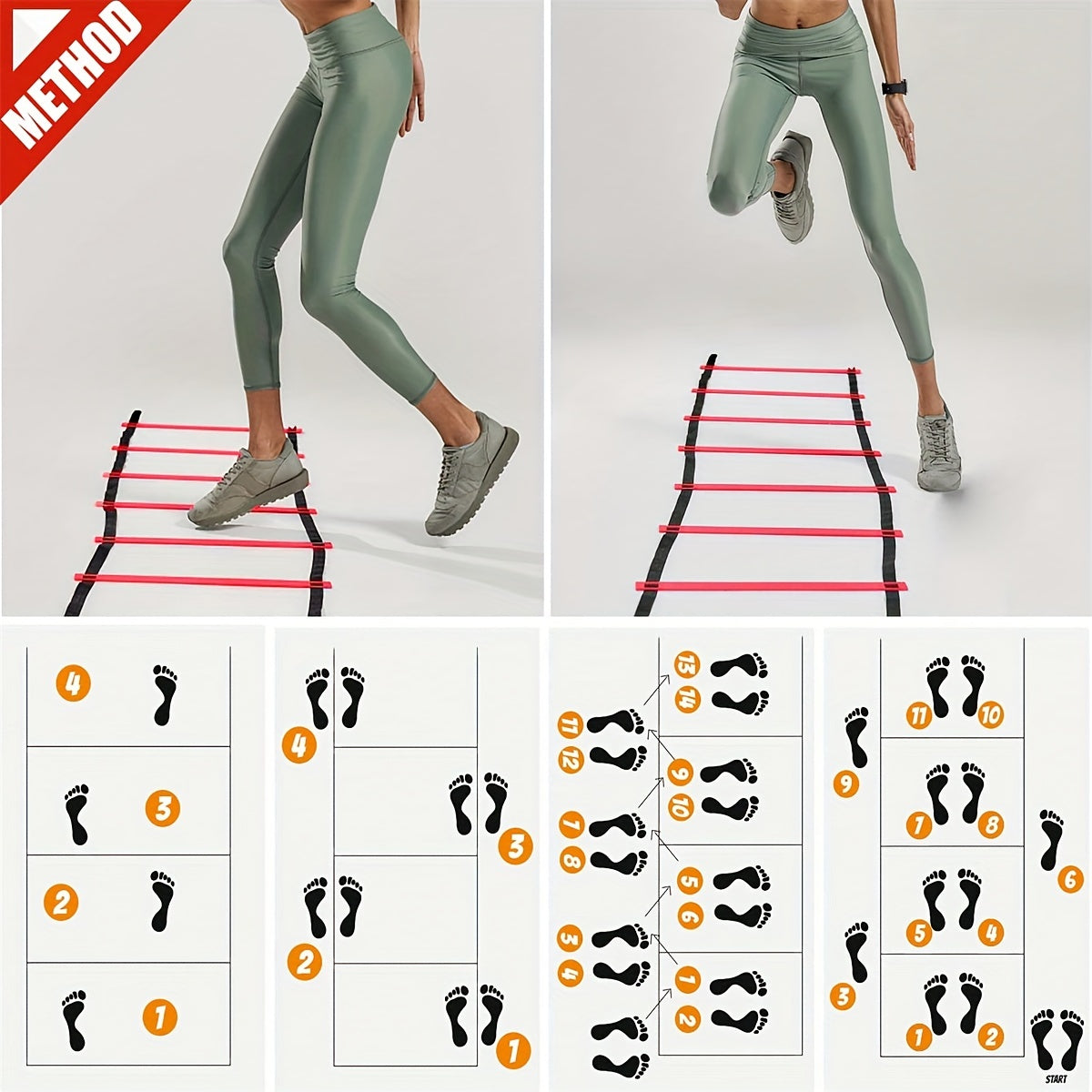 Football Agility Speed Training Ladder Equipment