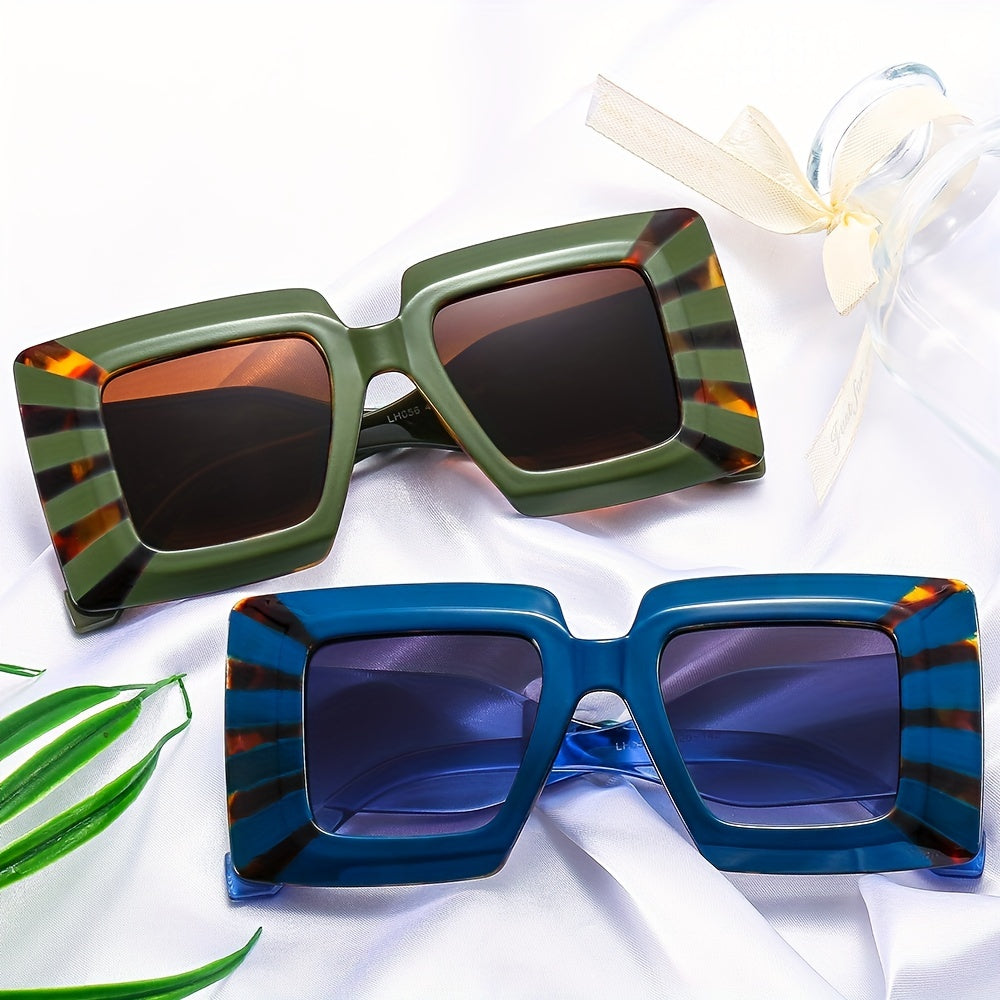 Modern Square Frame Sunglasses for Men LH056