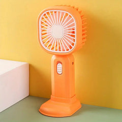 Mini Handheld Fan USB Rechargeable Mobile Phone Holder Desktop Fan