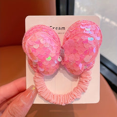 6pcs Sequin Butterfly Hair Ties Set for Girls