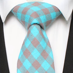 Men's Plaid Business Casual Tie Daily Working Accessories