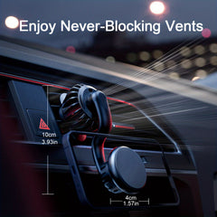 Magnetic Car Phone Holder Clip Mount Strong Magnetic Vent