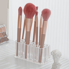 Clear Acrylic Makeup Brush Holder 26 Holes Organizer