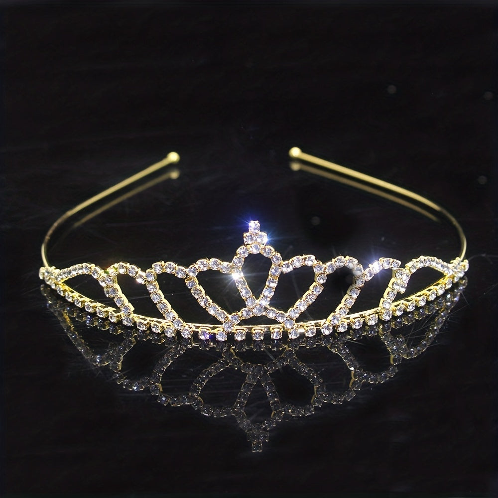 Rhinestone Queen Crown Wedding Tiara Headdress