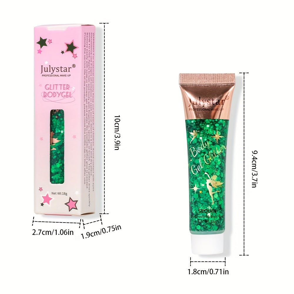 Gel Glitter Eye Shadow Liquid for Face and Body - Polarized Stage Sequins