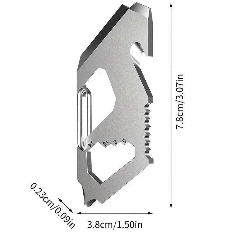 Metal Buckle With Bottle Opener Ruler Saw Screwdriver Multitool