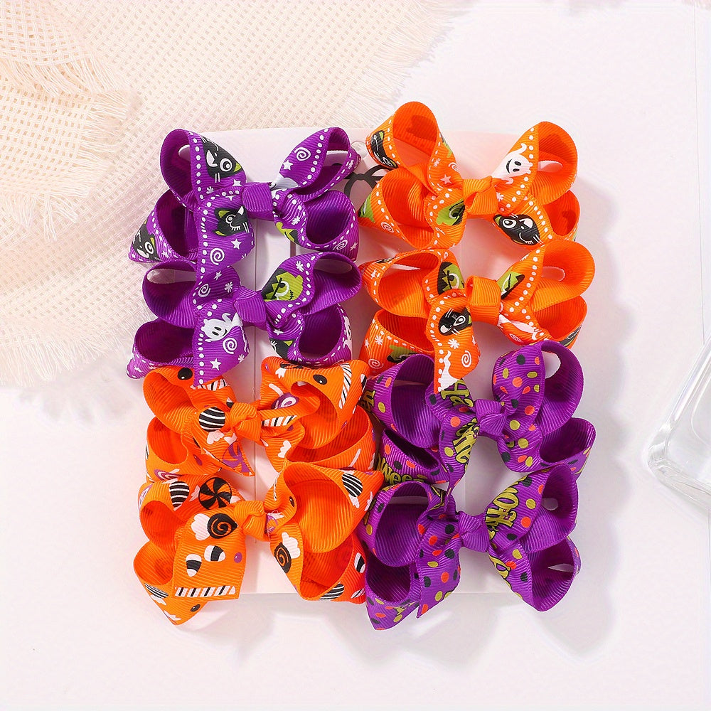 8pcs Cartoon Hair Clip Sets for Baby Girls