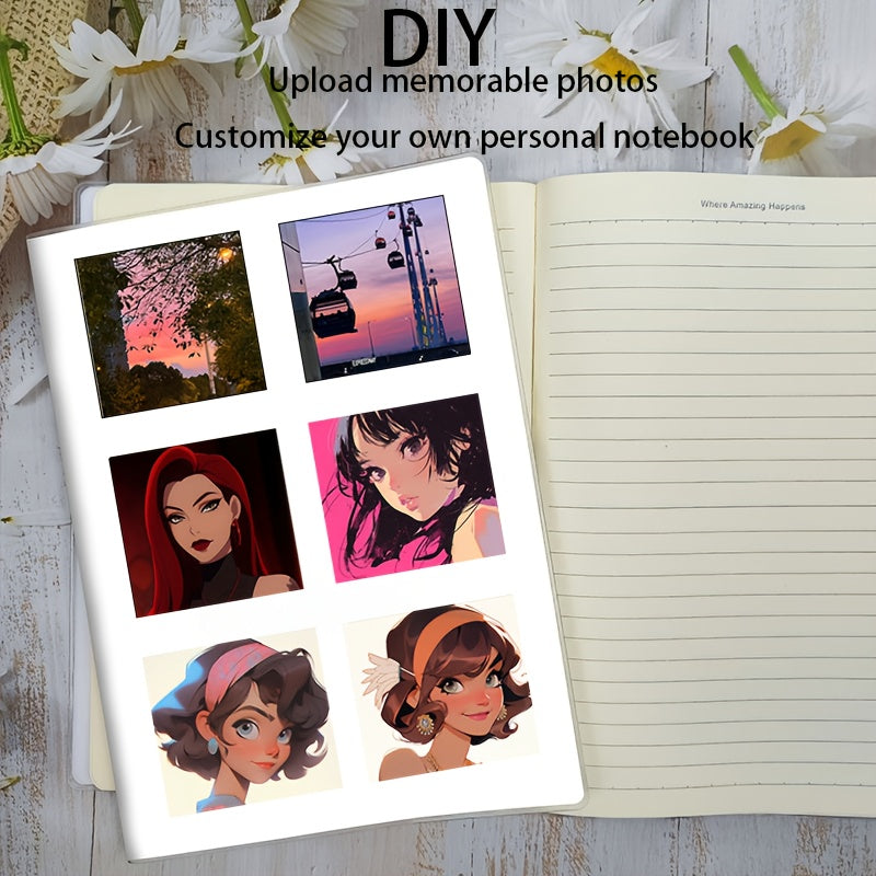 Custom A5 Photo Cover Notebook Personalized with Pictures and Pet Images