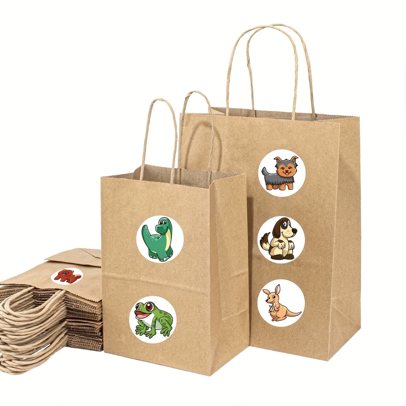 200pcs Cartoon Animals Stickers Roll Scrapbook DIY Gift Decoration