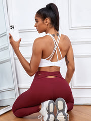 Sweat Absorption Waist Cross Track Pants Yoga Leggings