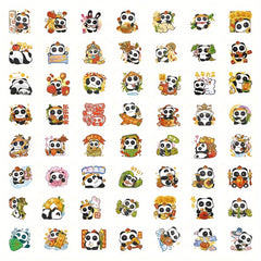 120pcs Creative Panda Stickers Waterproof DIY Party Gift Decoration