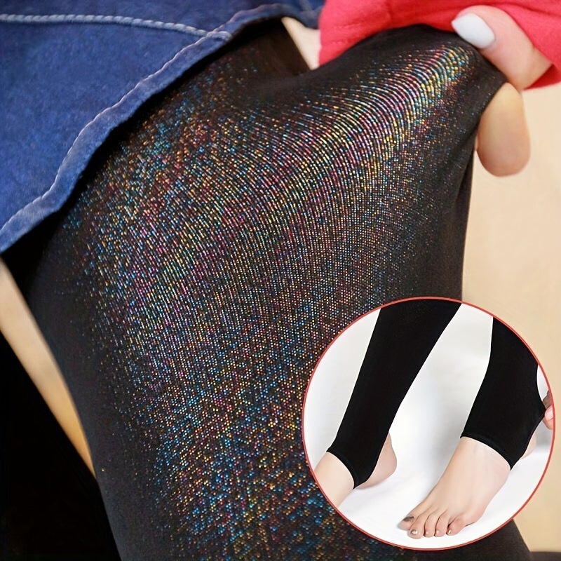 Plush Lined High Waist Thermal Leggings Women's Stockings