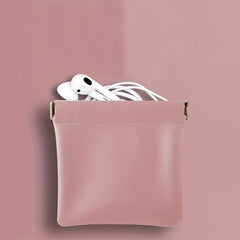 Multifunctional Cosmetic Bag with Self Closing Squeeze Top