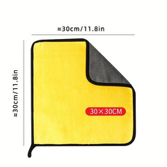5pcs Plush Microfiber Cleaning Towel for Kitchen Car Window Camping