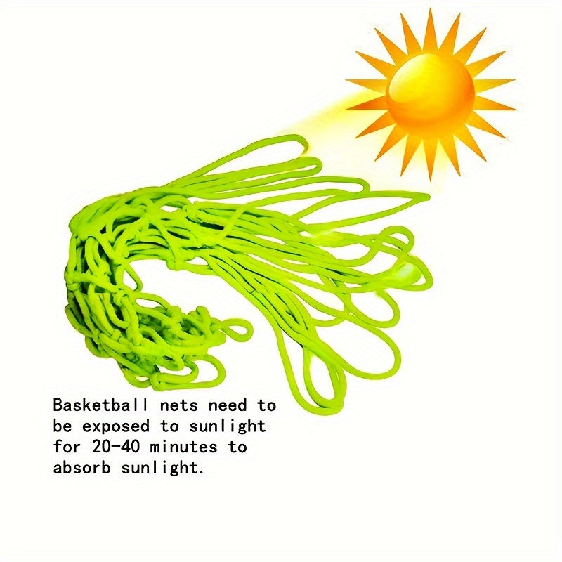 Glow in the Dark Basketball Net with Luminous Effect