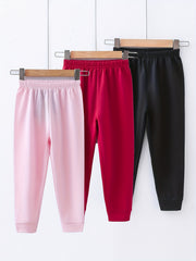 Girls Elastic Waist Sweatpants Joggers Casual Stretch Pants - Assorted Colors