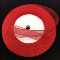1 Roll Organza Ribbon DIY Sewing Crafts Bags Clothes 50 Yards