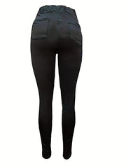 Lace Contrast Lifting Leggings Sporty Women's Clothing