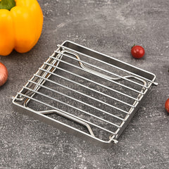 Portable Stainless Steel Campfire Grill Rack for Outdoor BBQ