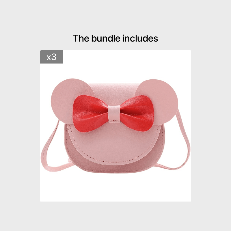 Girls Bow Knot Crossbody Bag Coin Purse Kids Accessories