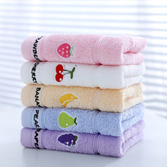 5pcs Cartoon Animal Baby Face Towel Soft Absorbent Household Bath Towel