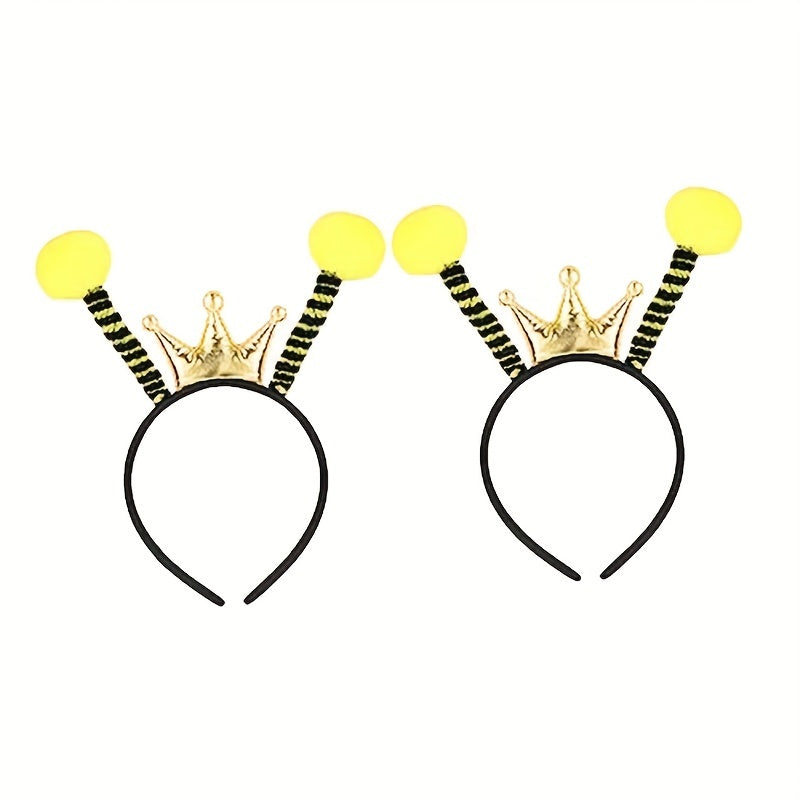 Bee Headband Stuffed Animal Party Halloween Cotton Hair Ring Prop