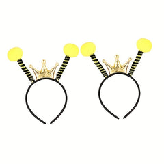 Bee Headband Stuffed Animal Party Halloween Cotton Hair Ring Prop